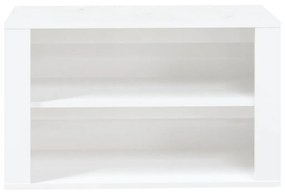 Scarpiera Bianco Lucido 75x35x45 cm in Legno Multistrato