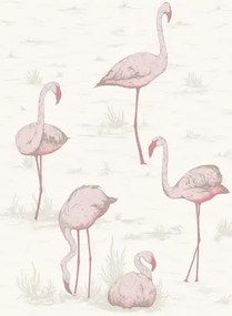 Cole & Son Carta da parati Flamingos - Pink