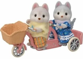 Playset Sylvanian Families Husky siblings and their tandem