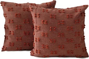Federe decorative in set 2 pz 43x43 cm Tuffet – Mioli Decor