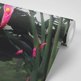 Carta da parati – Natura morta con foglie
