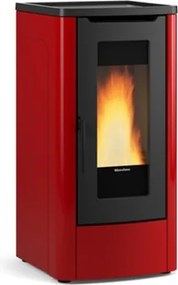 Stufa a pellet canalizzata Dahiana Plus 10 kW Bordeaux - Extraflame
