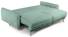 Divano letto verde in tessuto bouclé 215 cm Patti - Bonami Selection