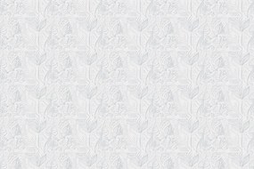 Carta da parati – Foglie magiche in versione bianca