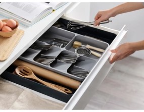 Organizzatore per cassetti da cucina grigio DrawerStore - Joseph Joseph