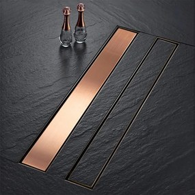 Scarico lineare REA Neox pro Brush Gold 90