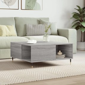 Tavolino Salotto Grigio Sonoma 80x80x36,5 Cm Legno Multistrato /