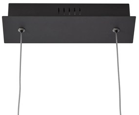 Lampada a sospensione di design nera 110 cm con LED dimmerabile a 3 livelli - Wokkel