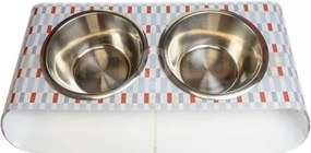 Portaciotole doppio grande pet celeste