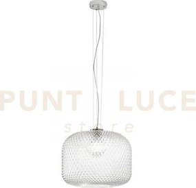 Lampadario a sospensione ashford sferica trasparente 1 luce attacco...