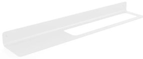 Mensola per bagno Saeta con barra dx L 63.4 cm bianco