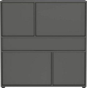 Armadietto color antracite 105x108x25 cm Ameca 2.0 – Germania