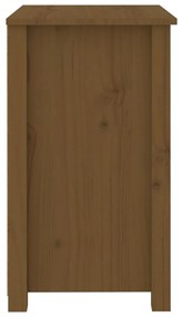 Comodino Miele 50x35x61,5 cm in Legno Massello di Pino