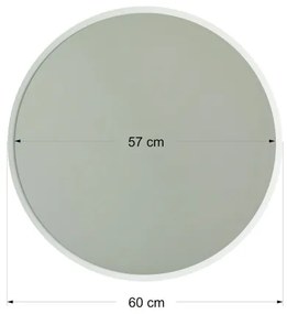 Specchio da parete AYNA 60 cm bianco