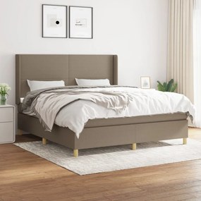 Giroletto A Molle Con Materasso Tortora 160x200 Cm İn Tessuto /