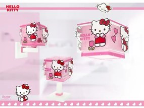 Dalber 73262 - Lampadario per bambini HELLO KITTY 1xE27/15W/230V rosa