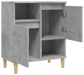 Credenza grigio cemento 60x35x70 cm in legno multistrato