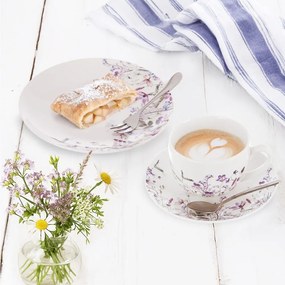 Tazzina bianca/viola in porcellana 280 ml Louka – Orion