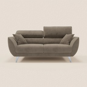 Michelangelo divano 2 e 3 posti con sedute allungabili e poggiatesta reclinabili in tessuto smacchiabile T30