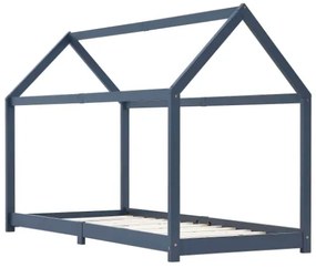 Giroletto per Bambini Grigio in Massello di Pino 90x200 cm