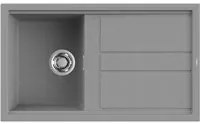 Lavello Elleci Incasso 1 vasca 86x51 Best 400 Granitek Grigio Cemento LGB40048