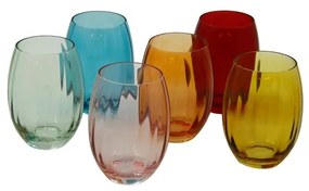 Royal Family - Set 6 Calici Acqua "Rainbow" in 6 Colori