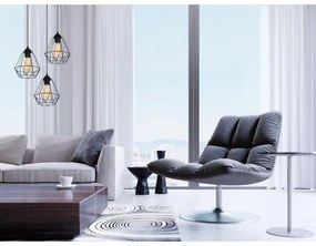 Lampadario a sospensione con filo DIAMENT 3xE27/60W/230V