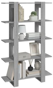 Libreria/divisorio grigio sonoma 100x30x160 cm