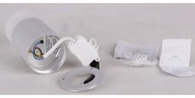 Faretto TUBA 1xGU10/15W/230V grigio/bianco