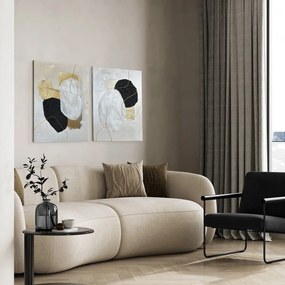 Set di quadri con elementi dipinti a mano 2 pz 50x70 cm Crystal – Styler