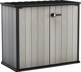 Armadio Porta Attrezzi da Giardino 139,5x120x77 cm in Resina Keter Patio Store Grigio...
