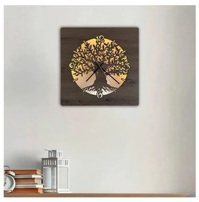 Li-Go 23537/DUB2 - Orologio LED dimmerabile LED/10W/5V 20000 mAh 42x42 cm rovere + telecomando