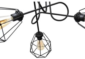 Lampadario da parete KARO 3xE27/15W/230V nero