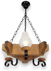 Brilagi - Lampadario a sospensione con catena QUEEN 3xE14/40W/230V faggio