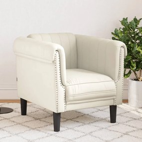 Poltrona Crema İn Velluto /