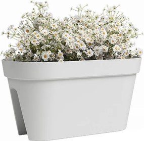 Fioriera per ringhiere in plastica riciclata da appendere/parete 60 cm Capri – Artevasi