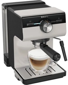 Krups - Macchina da caffè a leva per two tazze AUTHENTIC 1450W/230V grigio