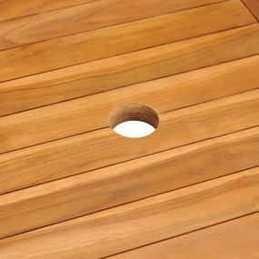 Tavolo da giardino 150x90x75 cm in legno massello di teak