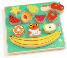 Puzzle in legno da assemblare e gioco di equilibrio - Frutti