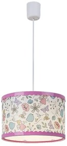 Rabalux - Lampadario a sospensione per bambini 1xE27/40W/230V rosa