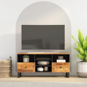 Mobile tv 100x33x46cm legno massello mango e legno multistrato