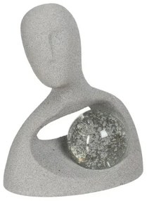 Scultura Grigio Uomo 24,8 x 13,7 x 30,2 cm