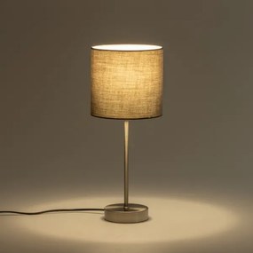 Lampada da tavolo LED 1xE14/5W/230V grigia/cromo opaco