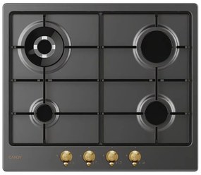 Piano cottura 4 fuochi CHW6BR4WGTGH BK CANDY gold