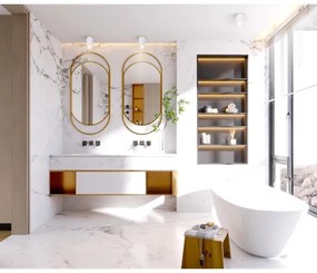 Brilagi - Luce Spot da bagno SELE 1xGU10/30W/230V IP44 bianco