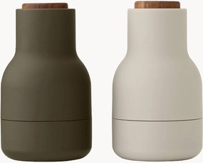 Set saliera e pepiera piccole con coperchio in legno di noce Bottle Grinder 2 pz