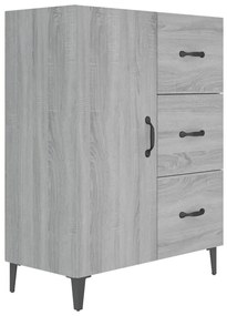 Credenza grigio sonoma 69,5x34x90 cm in legno multistrato