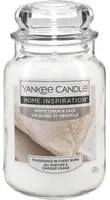 White Linen Lace, candela in giara grande Yankee Candle