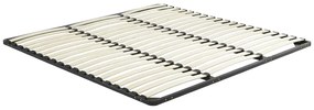 Rete a doghe 200 x 200 cm 3 x 19 doghe Senza piedi Nero  - KALISTA di YSMÉE