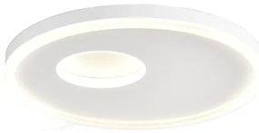 Plafoniera LED ACRYL Ø 50 cm bianco IP20 cct da bianco caldo al bianco neutro, 4900 lumen